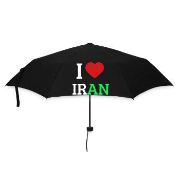 I love Iran - I Heart Iran Pride Tee - Umbrella (small) - black - Front