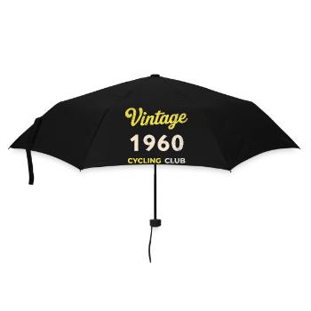 Vintage 1960 – Cycling Club Retro Birth Year - Umbrella (small) - black - Front