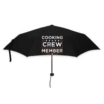 Cooking Crew - Regenschirm (klein) - Schwarz - Vorne