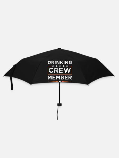 Drinking Crew - Regenschirm (klein) - Schwarz