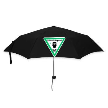 Naturschutzgebiet Nachteule - Regenschirm (klein) - Schwarz - Vorne