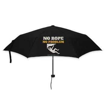 No Rope No Problem - Regenschirm (klein) - Schwarz - Vorne