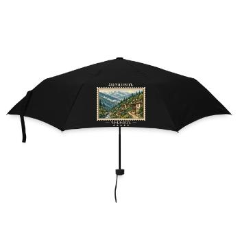 Armenia Dilijan Vintage Travel Brand - Umbrella (small) - black - Front
