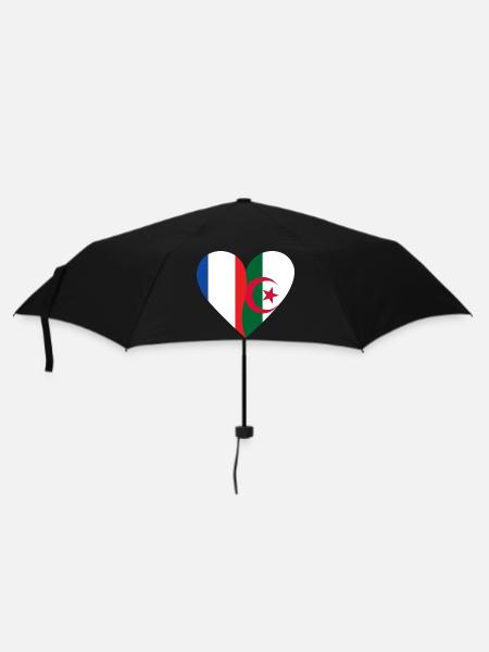 Frankreich Algerien | Französisch-algerisches Geschenk - Regenschirm (klein) - Schwarz