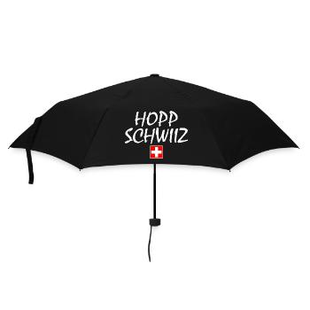 Hopp schwiiz - Parapluie standard - noir - Devant