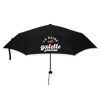 reine la galette saucisse breton bretagne cuisine - Parapluie standard - noir - Devant