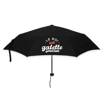 roi de la galette saucisse breton bretagne cuisine - Parapluie standard - noir - Devant