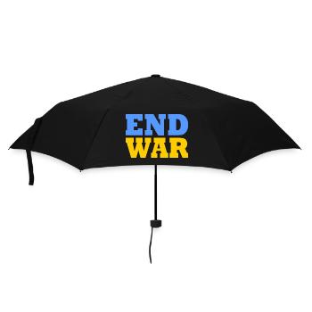 End war - Regenschirm (klein) - Schwarz - Vorne
