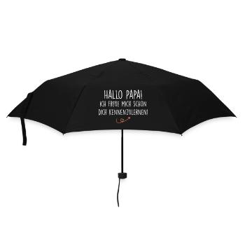 Hallo Papa! Ich freue mich dich kennenzulernen - Parapluie standard - noir - Devant