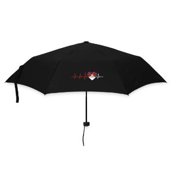 HEARTBEAT TIBET TIBETAN FLAG LOVE GIFT - Umbrella (small) - black - Front
