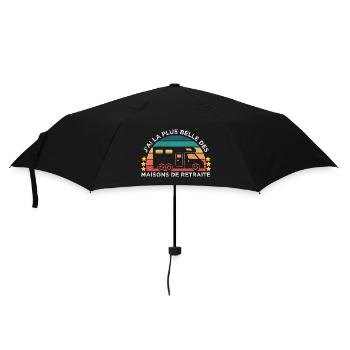 La plus belle maison de retraite humour camping - Parapluie standard - noir - Devant
