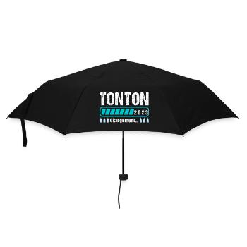 Tonton en 2023 annonce naissance cadeau oncle - Parapluie standard - noir - Devant