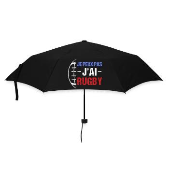 Je peux pas j' ai rugby humour rugbyman cadeau - Parapluie standard - noir - Devant