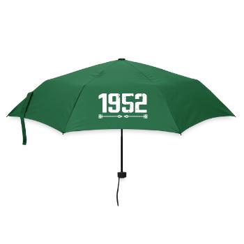 Born in 1952 Vintage 73 Years 74 Birthday Gift - Umbrella (small) - bottlegreen - Front