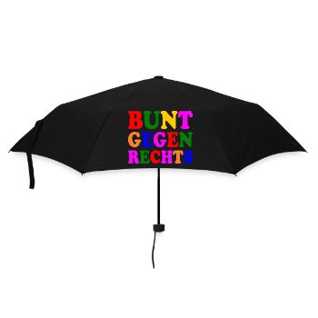 Colorful against the right - Umbrella (small) - black - Front