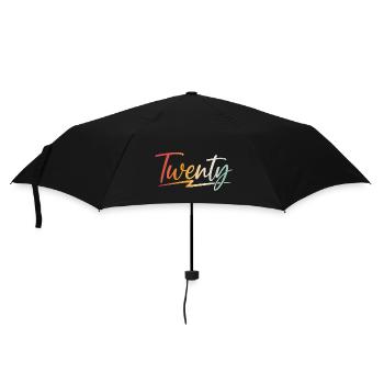 20. Geburtstag Geschenk 20 Jahre - Regenschirm (klein) - Schwarz - Vorne