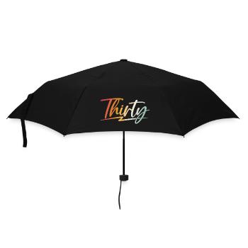 30th birthday gift 30 years - Umbrella (small) - black - Front