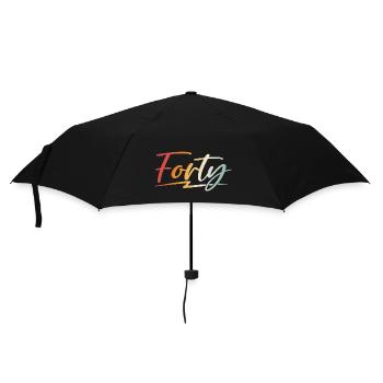 Cadeau 40e anniversaire 40 ans - Parapluie standard - noir - Devant