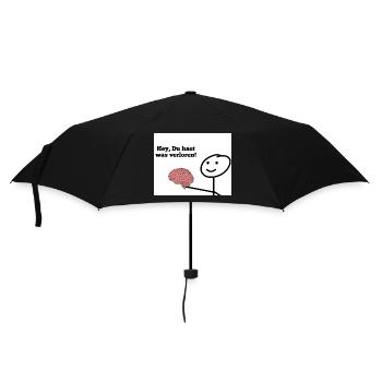 Hey, Du hast was verloren! - Regenschirm (klein) - Schwarz - Vorne