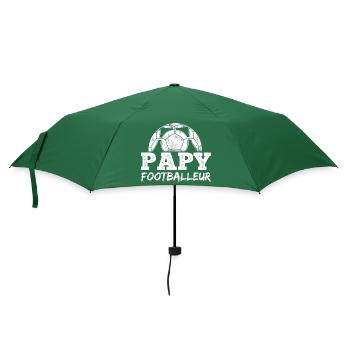 Papy footballeur cadeau football fête grand-père - Parapluie standard - vert bouteille - Devant