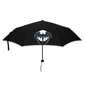 Vampir, Halloween, Mond - Regenschirm (klein) - Schwarz - Vorne