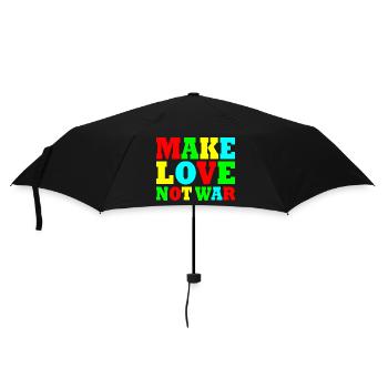 Make love not war - Parapluie standard - noir - Devant