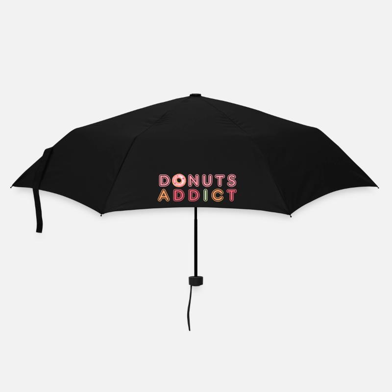 Donuts addict love - Parapluie standard - noir