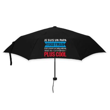 Papa rugbyman humour rugby cadeau fêtedes pères - Parapluie standard - noir - Devant