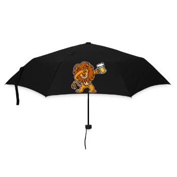 Dab dabbing Lion beer Dutch King's day king lions - Umbrella (small) - black - Front