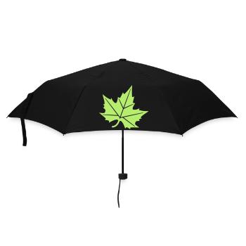 Plane Tree Leaf Design - Umbrella (small) - black - Front
