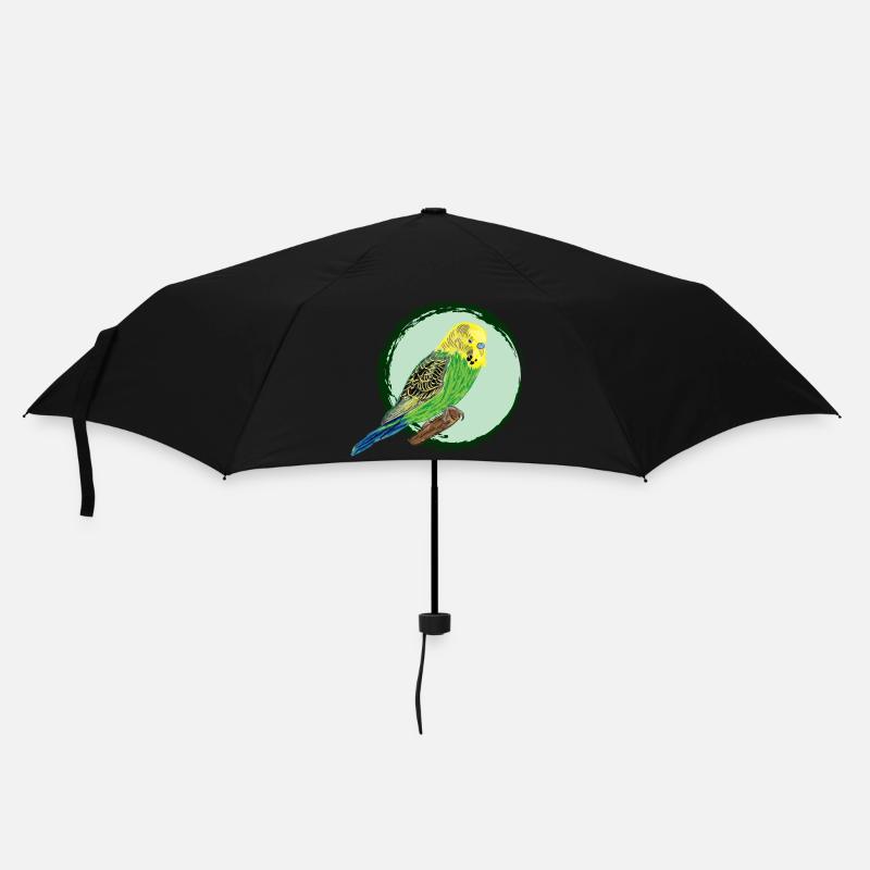 Perruche jaune / Yellow Budgie II - Parapluie standard - noir