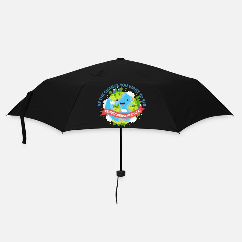 Umweltschutz Naturschutz Umwelt Geschenk - Regenschirm (klein) - Schwarz