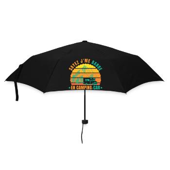 j me barre en camping car - Parapluie standard - noir - Devant