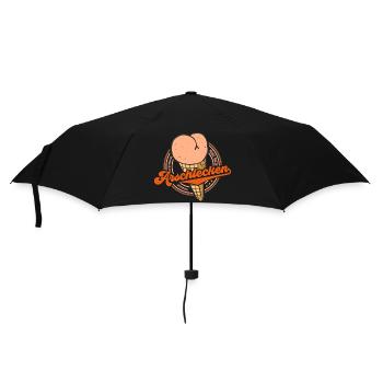 Arschlecken (Neue-Eis-Sorte-Edition) - Regenschirm (klein) - Schwarz - Vorne