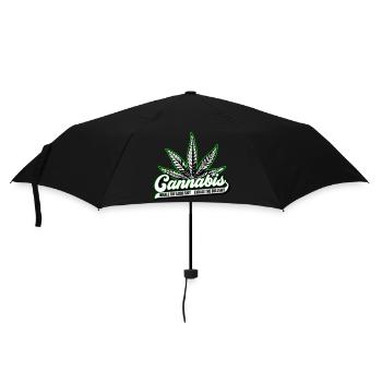 Les couleurs peuvent être modifiées | Cannanis Inhale Exhale - Parapluie standard - noir - Devant
