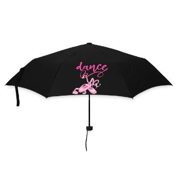 Ballet Dancer Dance Ballerina Sport Girl Woman - Umbrella (small) - black - Front
