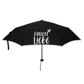 Ballett Liebe Ballerina Balletttänzerin Geschenk - Regenschirm (klein) - Schwarz - Vorne