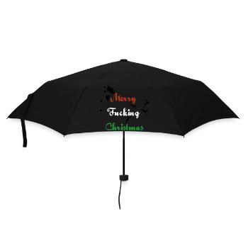 merryfuckinchristmmas - Umbrella (small) - black - Front