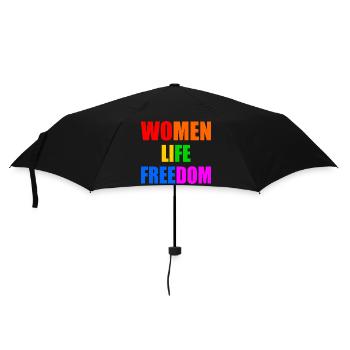 WOMEN LIFE FREEDOM - Regenschirm (klein) - Schwarz - Vorne