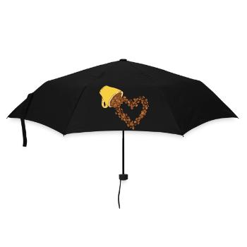Coffee Cup Caffeine Coffee Gift Coffee Bean - Umbrella (small) - black - Front