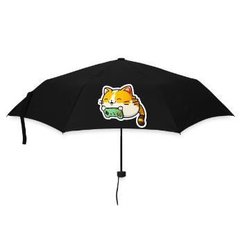 Cute Cute Cat Cat Kitten Sticker - Umbrella (small) - black - Front