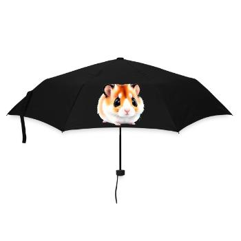 Mignon Cartoon Hamster Love Pet 9 - Parapluie standard - noir - Devant