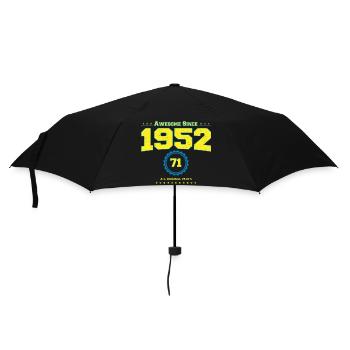 Awesome 1952 Shirt für Männer Frauen 71 Jahre alt 71. - Regenschirm (klein) - Schwarz - Vorne