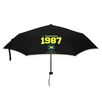 Awesome 1987 Shirt für Männer Frauen 36 Jahre alt 36. - Regenschirm (klein) - Schwarz - Vorne