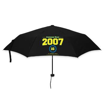 Awesome 2007 Shirt for Men Women 16 Year Old 16th - Umbrella (small) - black - Front