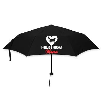 Heilige Birma Katze - Regenschirm (klein) - Schwarz - Vorne