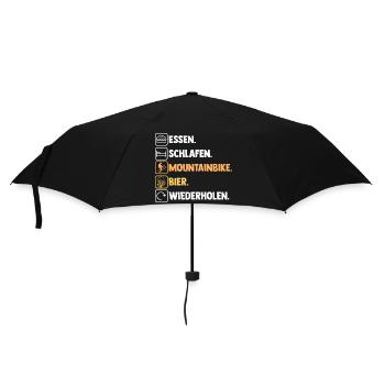 Fahrrad Mountainbike - Regenschirm (klein) - Schwarz - Vorne