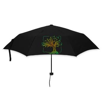 Arbre de vie - Parapluie standard - noir - Devant