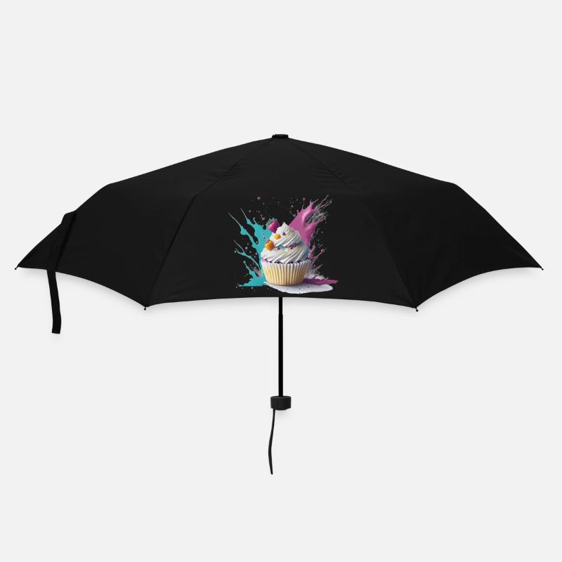 Sweet Cupcake - Regenschirm (klein) - Schwarz