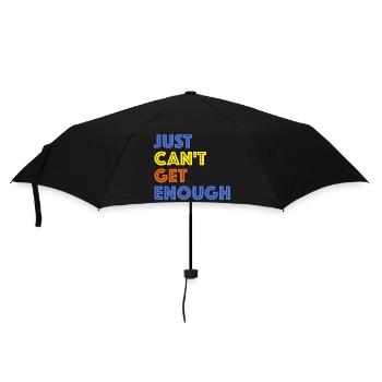 Ich kann einfach nicht genug bekommen | Sarkasmus - Regenschirm (klein) - Schwarz - Vorne